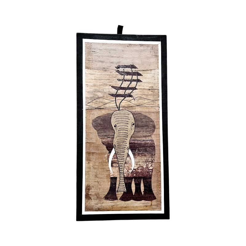 Elephant Banana Fiber Art - Portrait Elephant Banana Fiber Art - Portrait