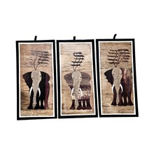 Elephant Banana Fiber Art Unique