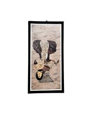 Big Five Banana Fiber Art