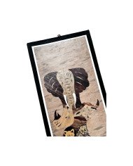 Big Five Banana Fiber Art Close