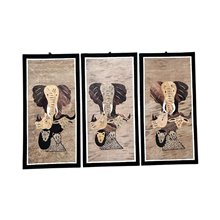 Big Five Banana Fiber Art Unique