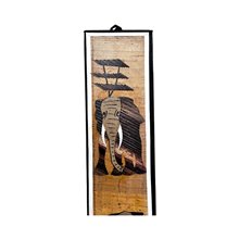 Small Elephant Banana Fiber Art - Portrait
