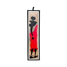 Maasai Woman Baby Banana Fiber Art