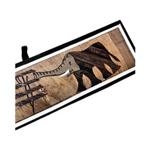 Landscape Elephant Banana Fiber Art Angle