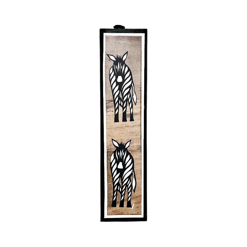 Small Zebra Banana Fiber Art
