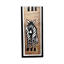 Small Zebra Banana Fiber Art Closeup