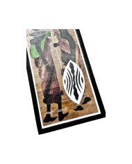 Maasai Couple Kitenge Banana Fiber Art Angle