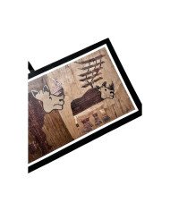 Rhinoceros Banana Fiber Art Angle