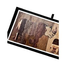 Rhinoceros Banana Fiber Art Close