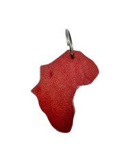 Africa Maasai Leather Keychain Back