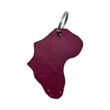 Leather Africa Cheetah Keychain