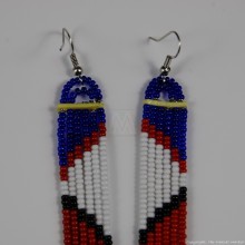 Maasai Glass Beads Multi Color Earrings 231-378