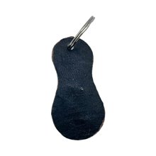 Leather Kenya Flag Sandal Keychain Back