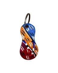Leather Animal Tracks Sandal Keychain