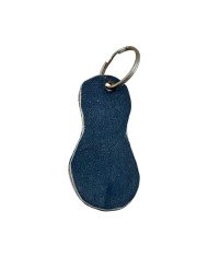 Leather Animal Tracks Sandal Keychain Back