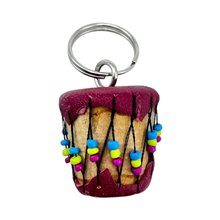 Leather Drum Keychain