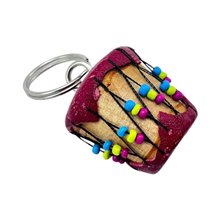 Leather Drum Keychain