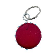 Leather African Drum Keychain