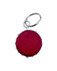 Leather African Drum Keychain Top