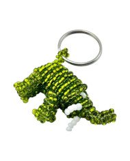 Maasai Beaded Elephant Keychain Side