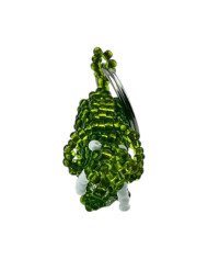 Maasai Beaded Elephant Keychain Front