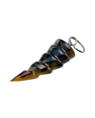 Maisha Cow Horn Keychain Angle
