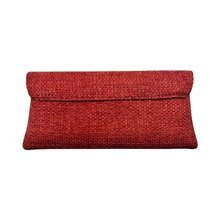 African Jute Clutch Purse Back