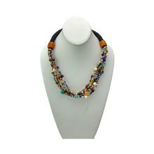 Display African Mixed Beads Necklace