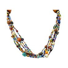 Maasai Mixed Material Bead Necklace