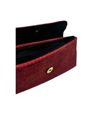 Handmade African Jute Clutch Orange