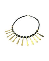 Handmade African Necklace Brass Spokes
