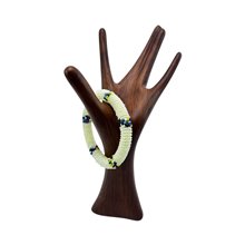 Milele Maasai Bracelet - Pearl White