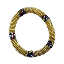 Milele Maasai Bracelet - Pearl White