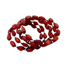 River Amber Seed Bead Bracelet