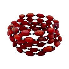 River Amber Seed Bead Bracelet