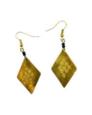 Almasi Mchoro Brass Earrings