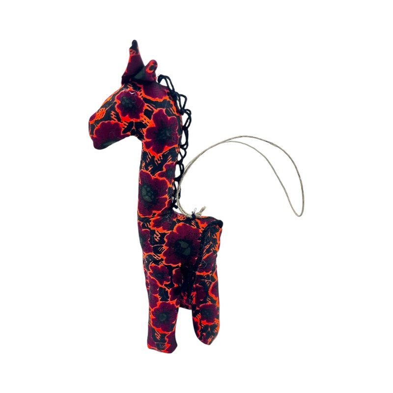 Kitenge Safari Animal Ornament - Giraffe