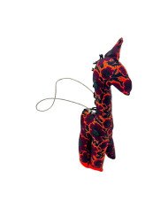 Kitenge Giraffe Christmas Ornament