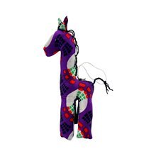 Vibrant Kitenge Giraffe Ornament