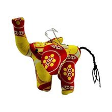 Kitenge Safari Animal Ornament – Elephant (Assorted Fabrics)