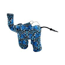 Elephant Tree Ornament with Kitenge Fabric