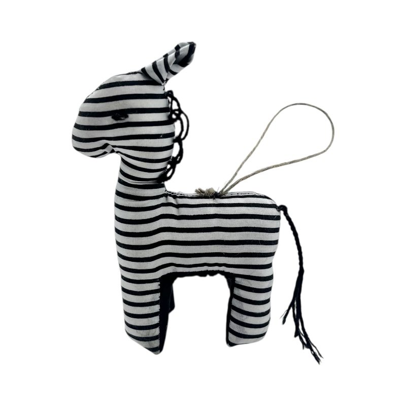 Kitenge Safari Animal Ornament – Zebra