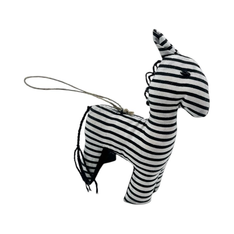 Kitenge Safari Animal Ornament – Zebra