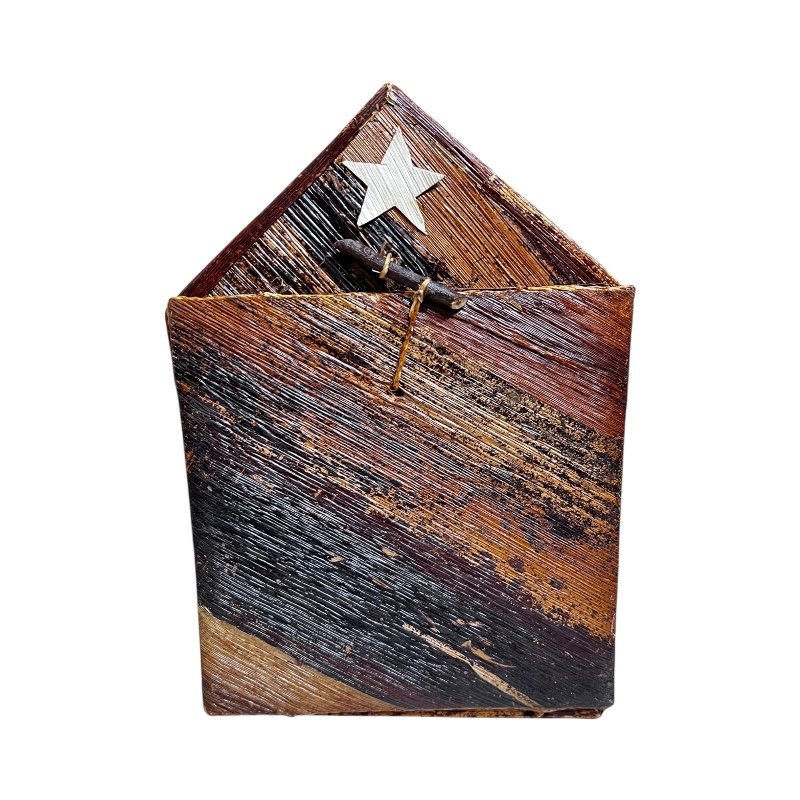 Handmade Banana Fiber Cone Figures Nativity Set