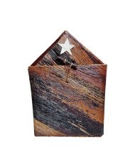 African Banana Fiber Nativity with Cone-Bottom Figures