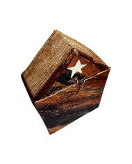 Boxed Banana Fiber Nativity Set with Angel