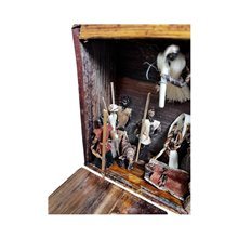 Banana Fiber Cone Figures Handmade Nativity Scene