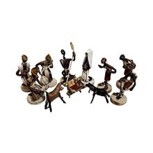 Unique African Christmas Banana Fiber Nativity Set