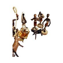 African Handmade Eco-Friendly Banana Fiber Nativity