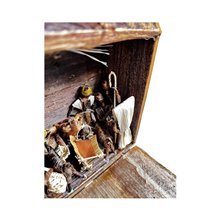 Handmade Banana Fiber Figures Nativity Scene In Box